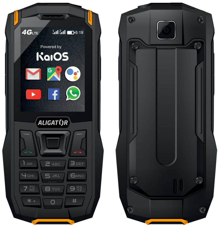 Tlačítkový odolný telefon Aligator K50